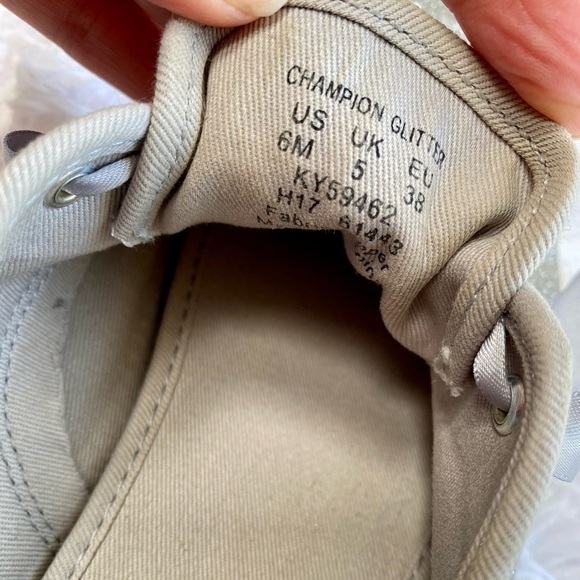 Woman's Kate Spade x Keds Silver Glitter Wedding Sneakers size 6 - Picture 5 of 8